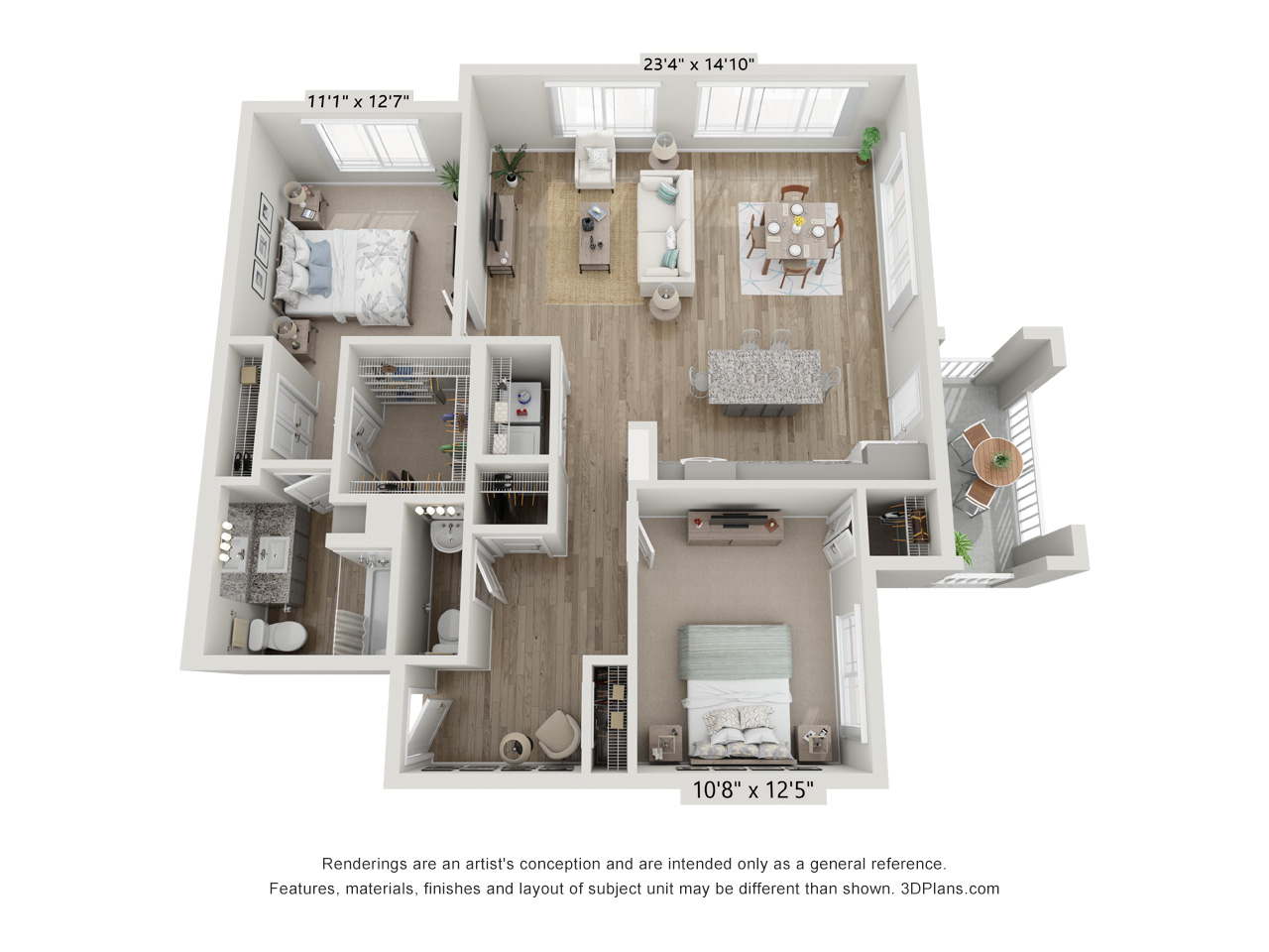 2B floor plan