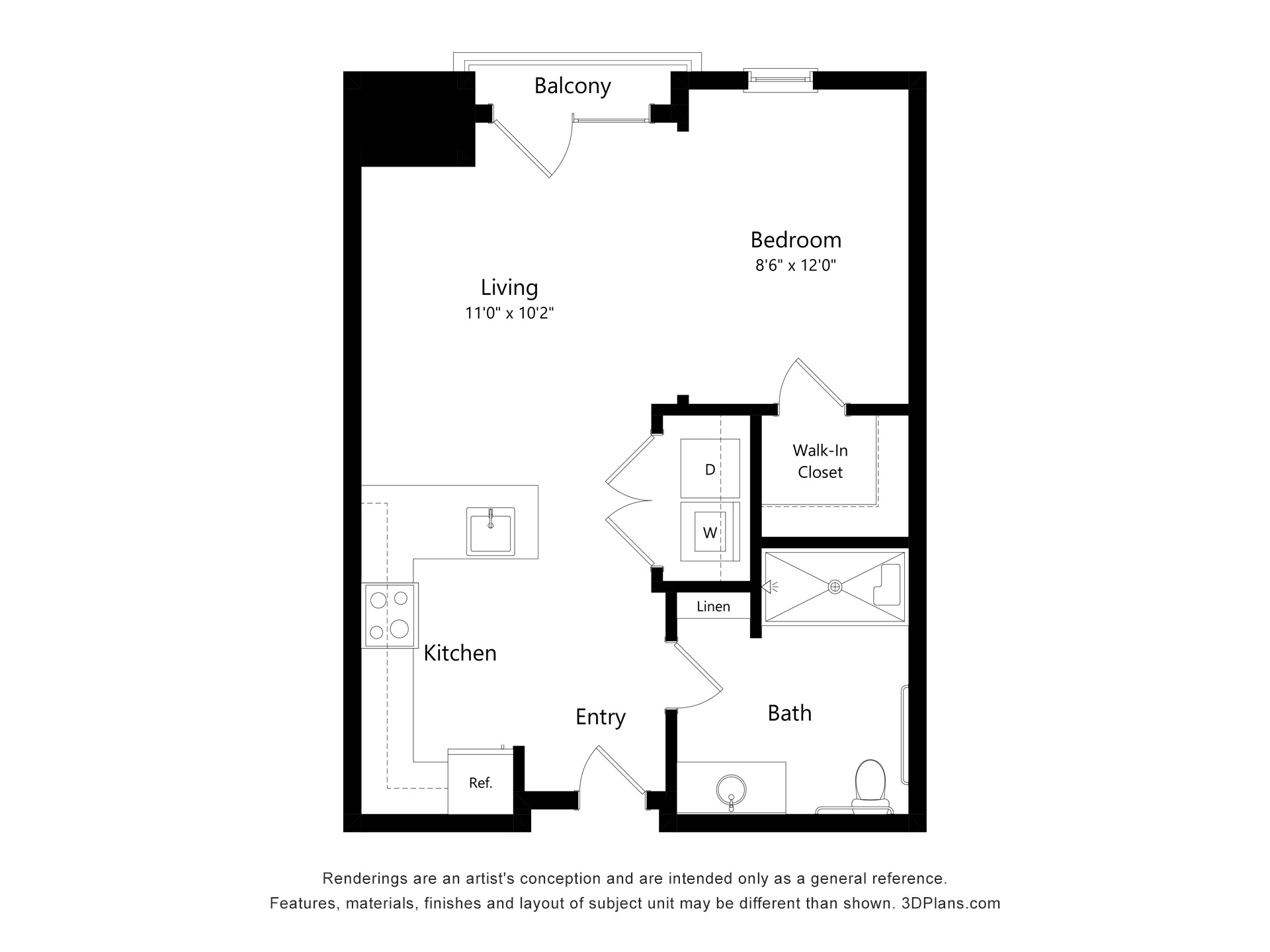 Studio floor plan