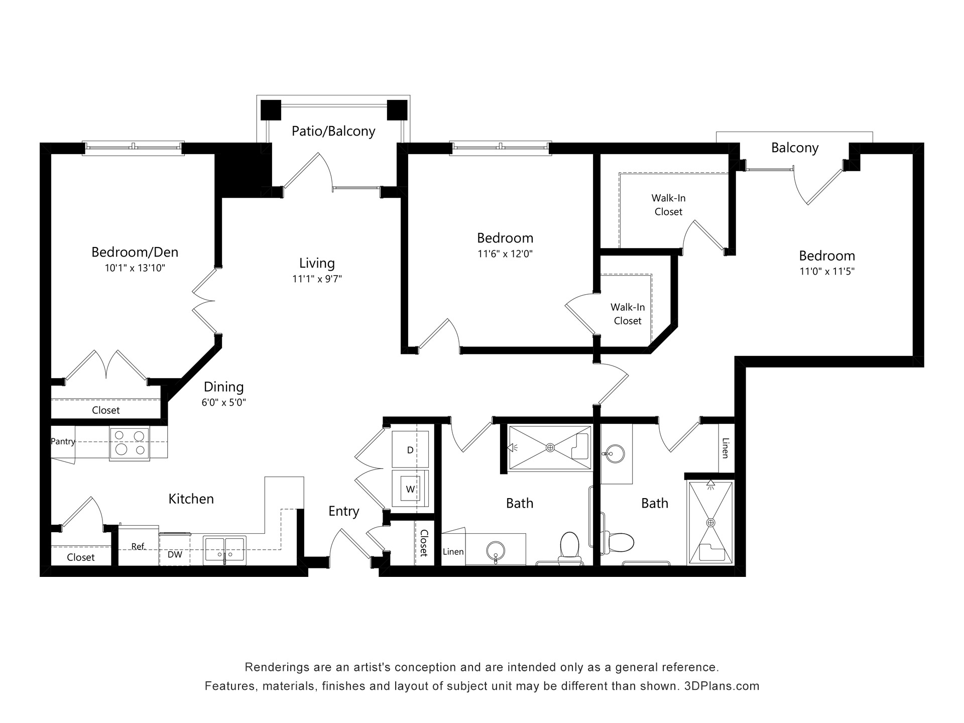3B floor plan