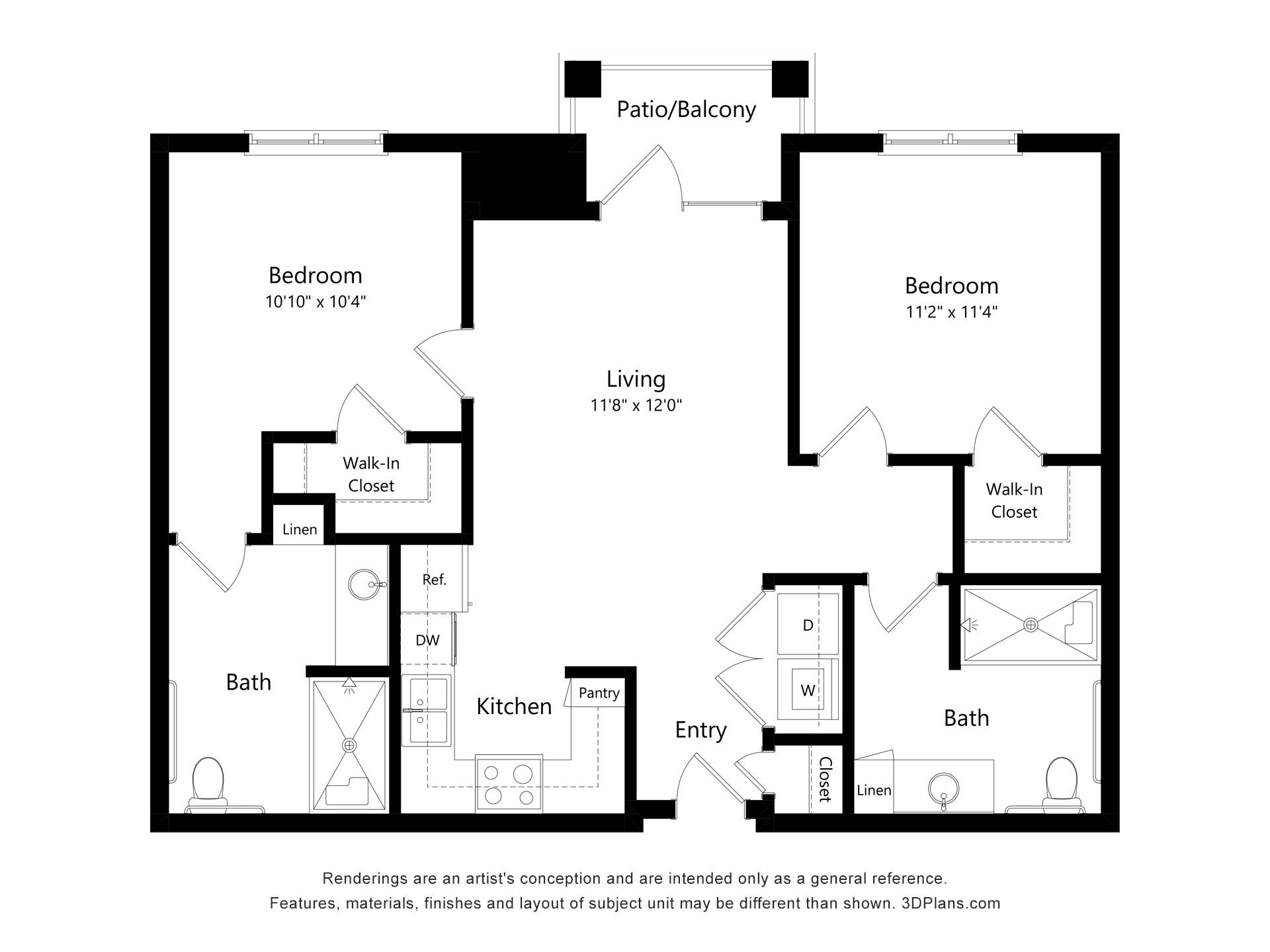 2B floor plan