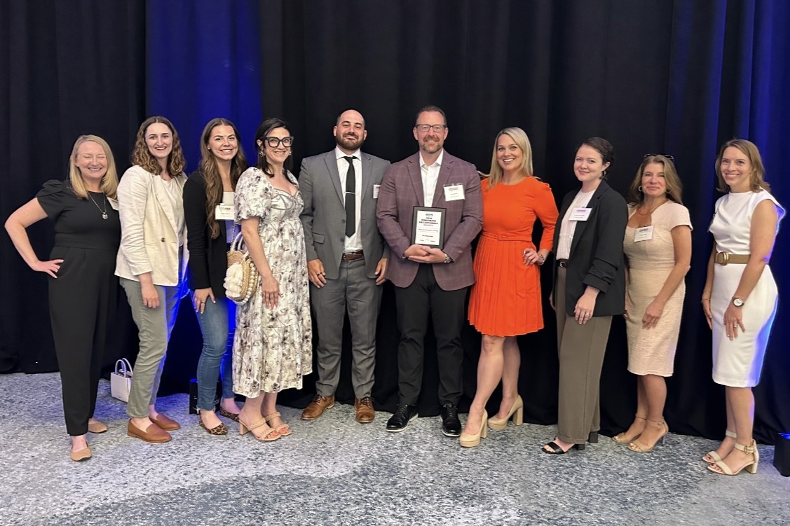 A 1st place community excellence award