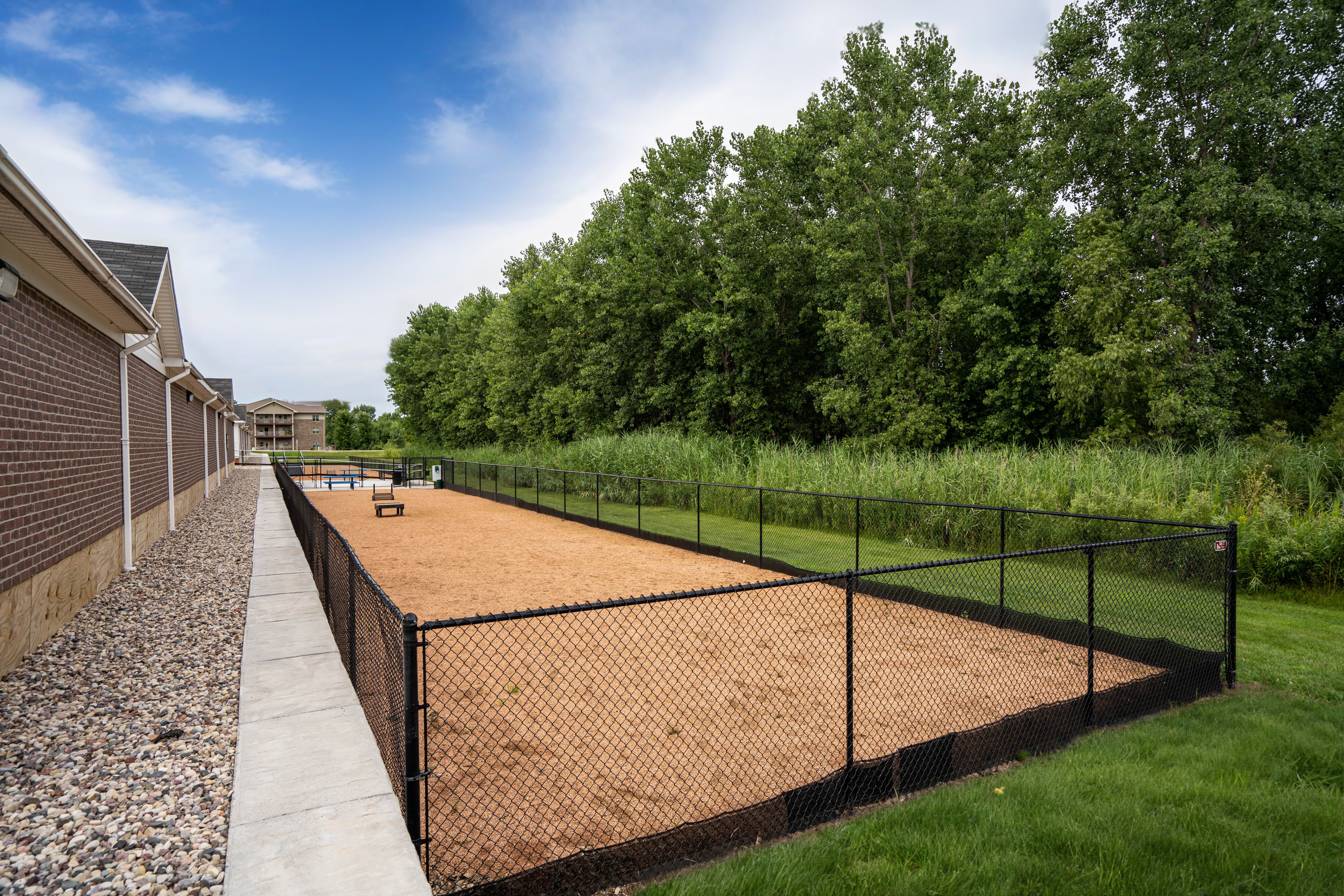 Dog park at Towne Lakes Apartments