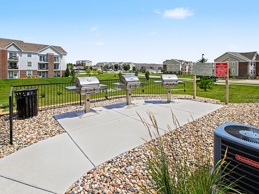 Grill area at Andover Pointe Apartment Homes