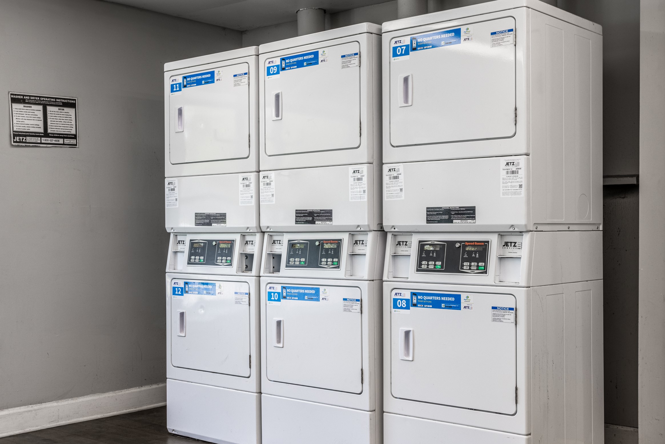 Laundry room at Bay Pointe Apartments