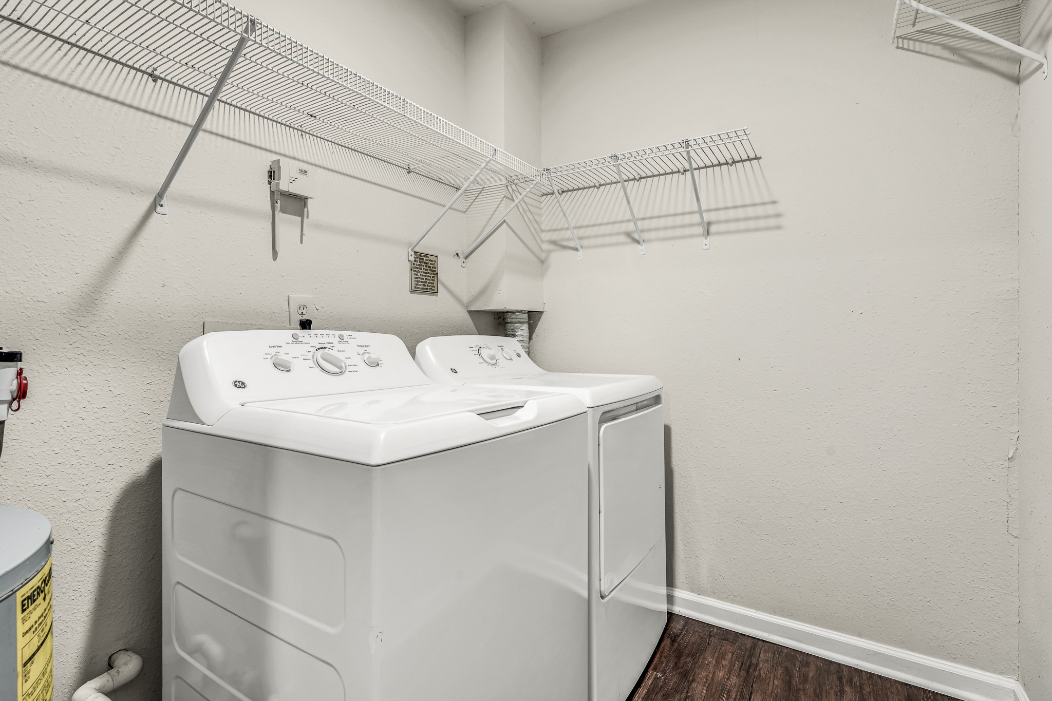 Laundry room at Enclave Apartments