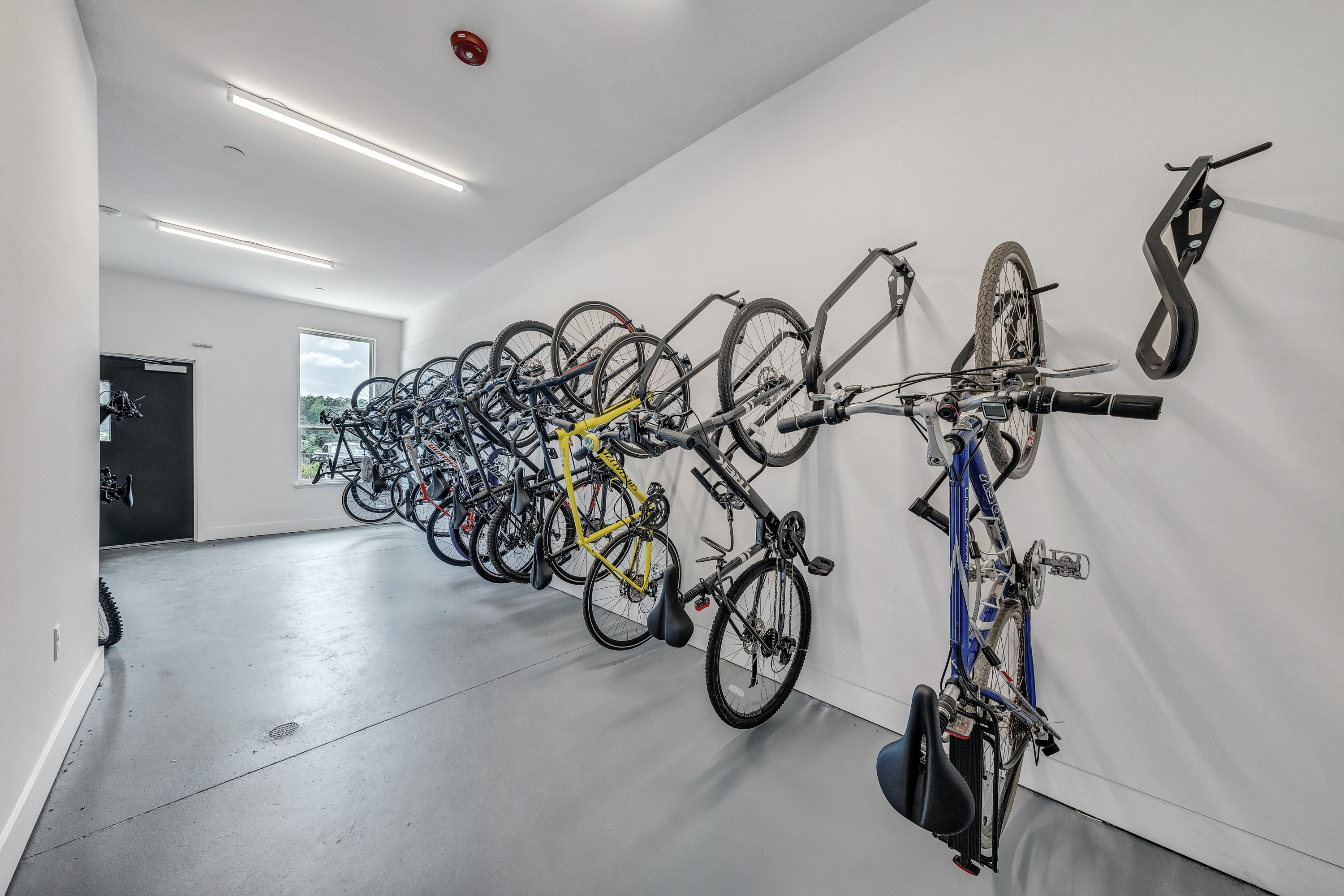 Bike room at Luxe 360 on Centerpointe