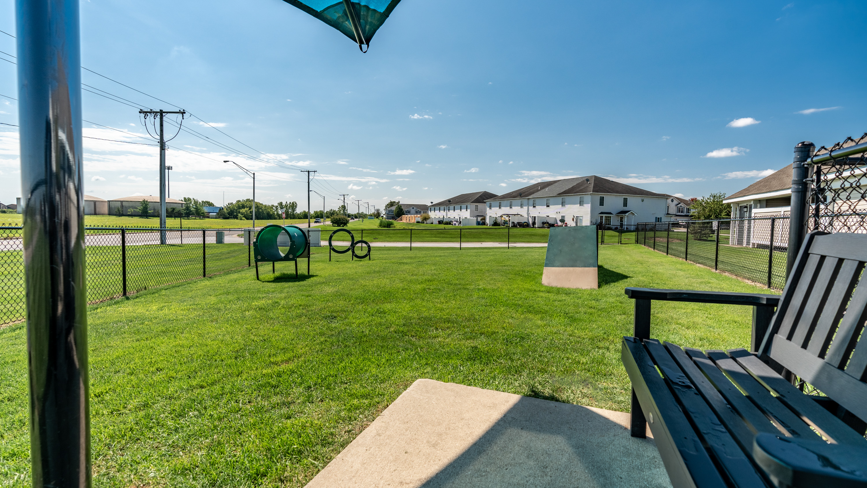 Dog park at Mallard Bay Apartments