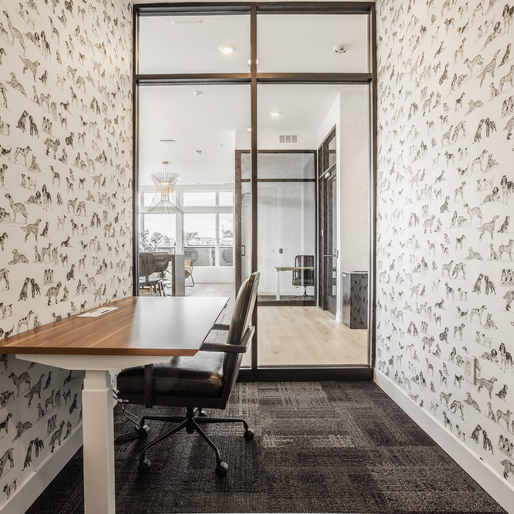 Work space at Nuvo Flats