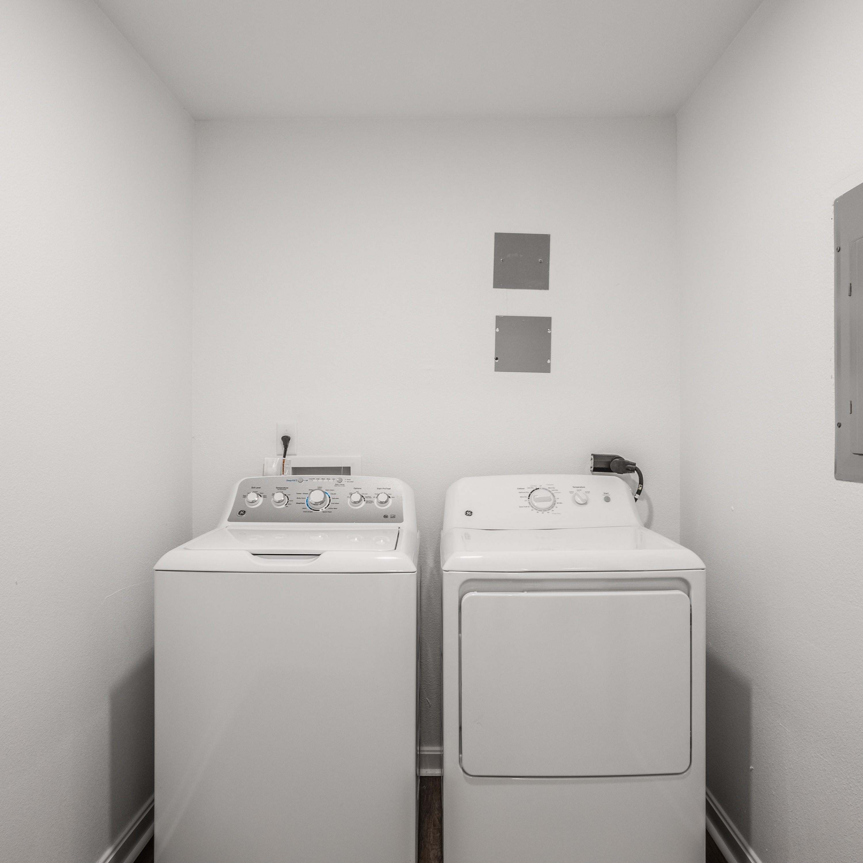 Laundry room at Polo Run Apartments