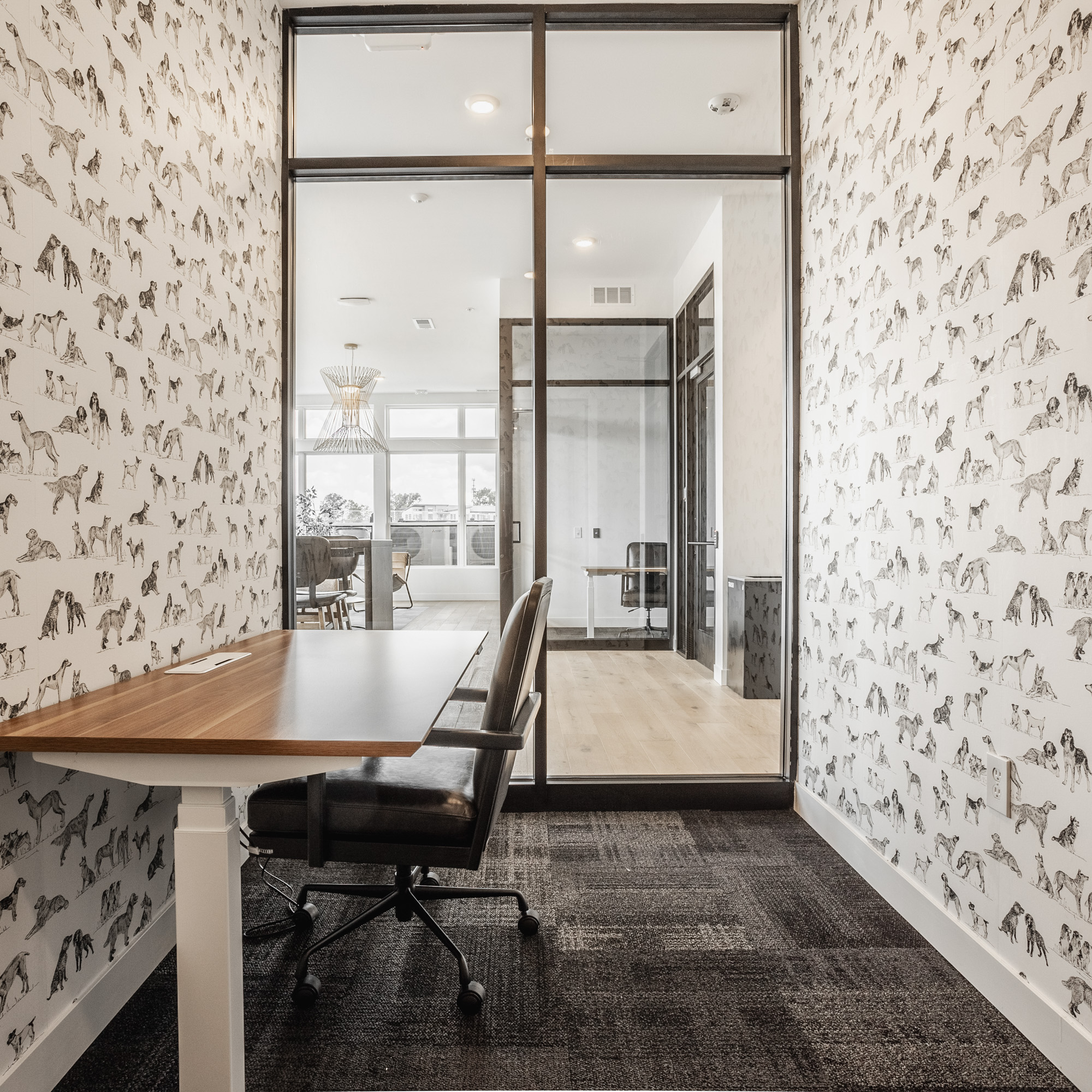 Work space at Upper Vue Flats