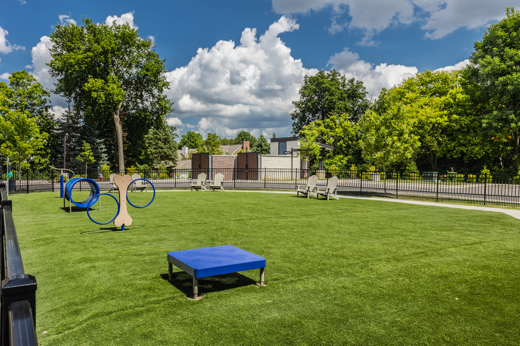 Dog park at Upper Vue Flats