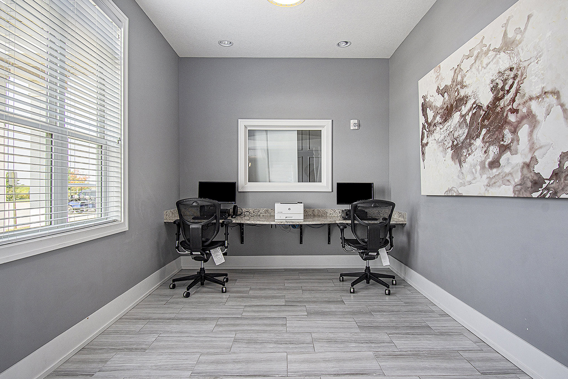Work space at The Reserve at Destination Pointe