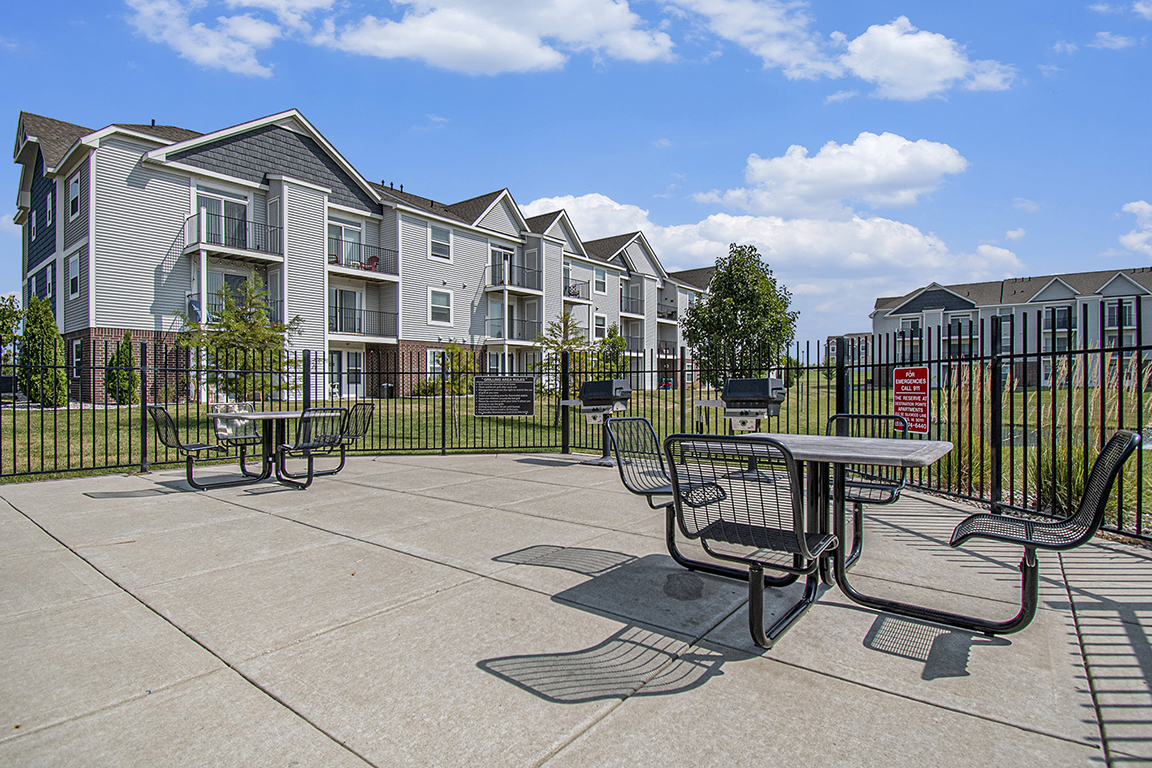 Grill area at The Reserve at Destination Pointe