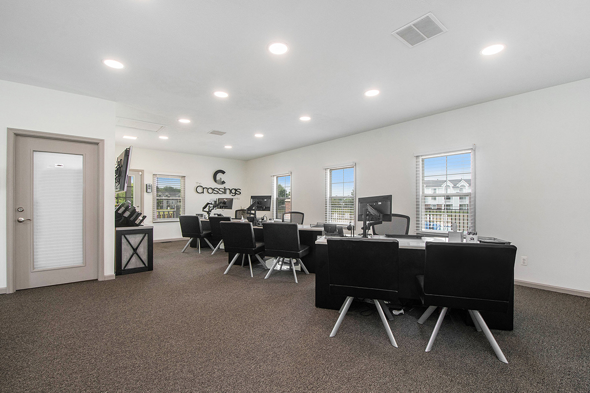 Work space at The Crossings Apartments