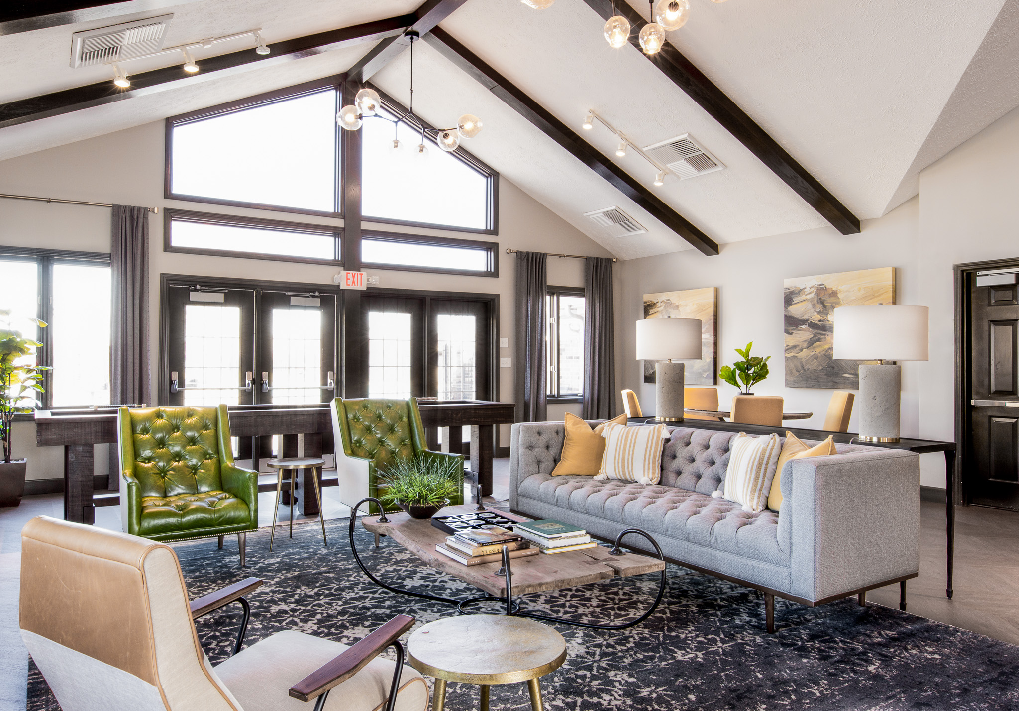 Lobby at The Timbers Apartments