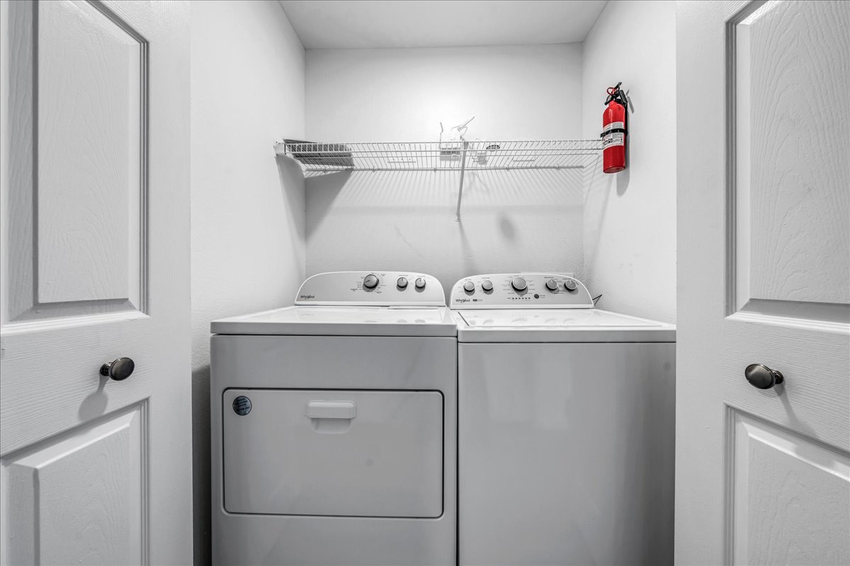 Laundry room at The Vinings Apartments