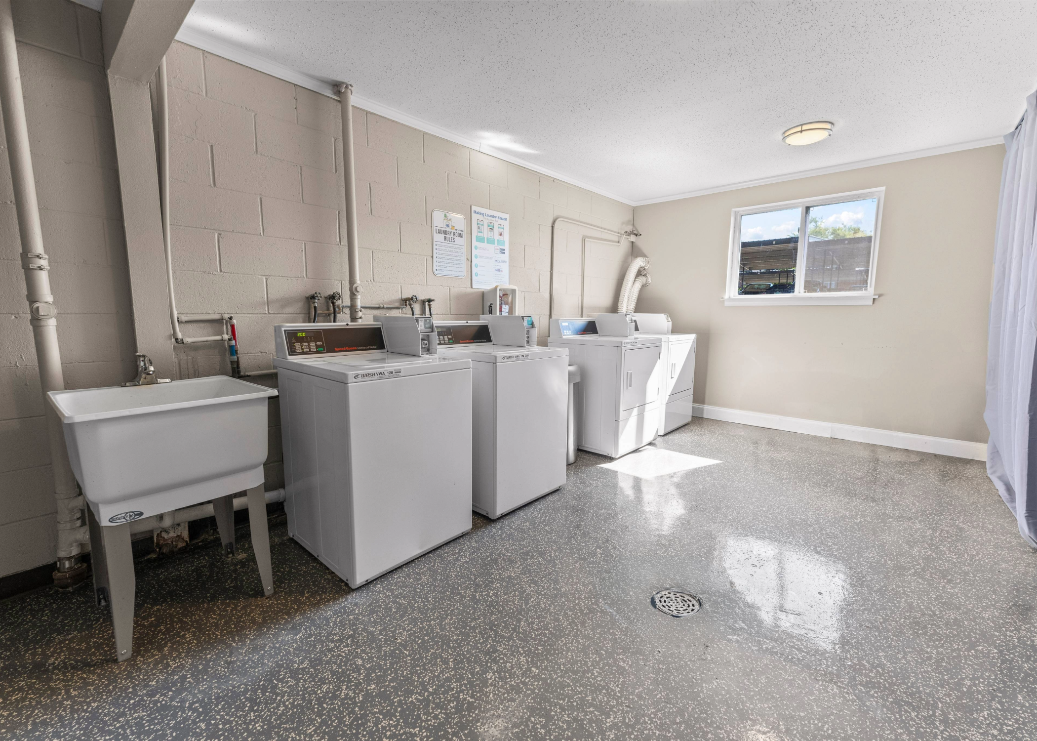 Laundry room at Timberbrook Apartments