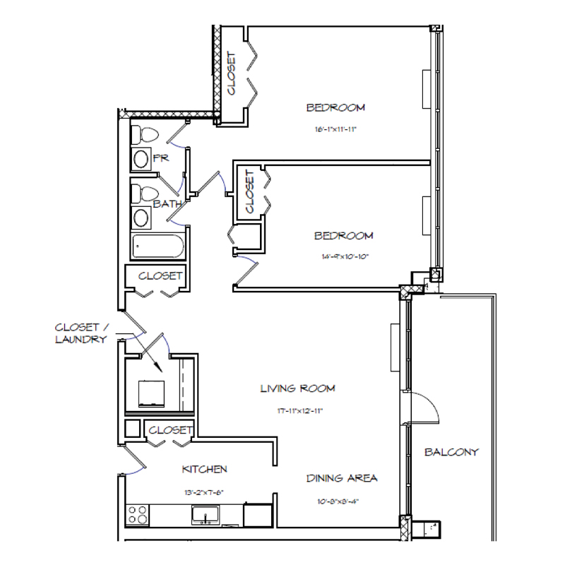 B4 floor plan