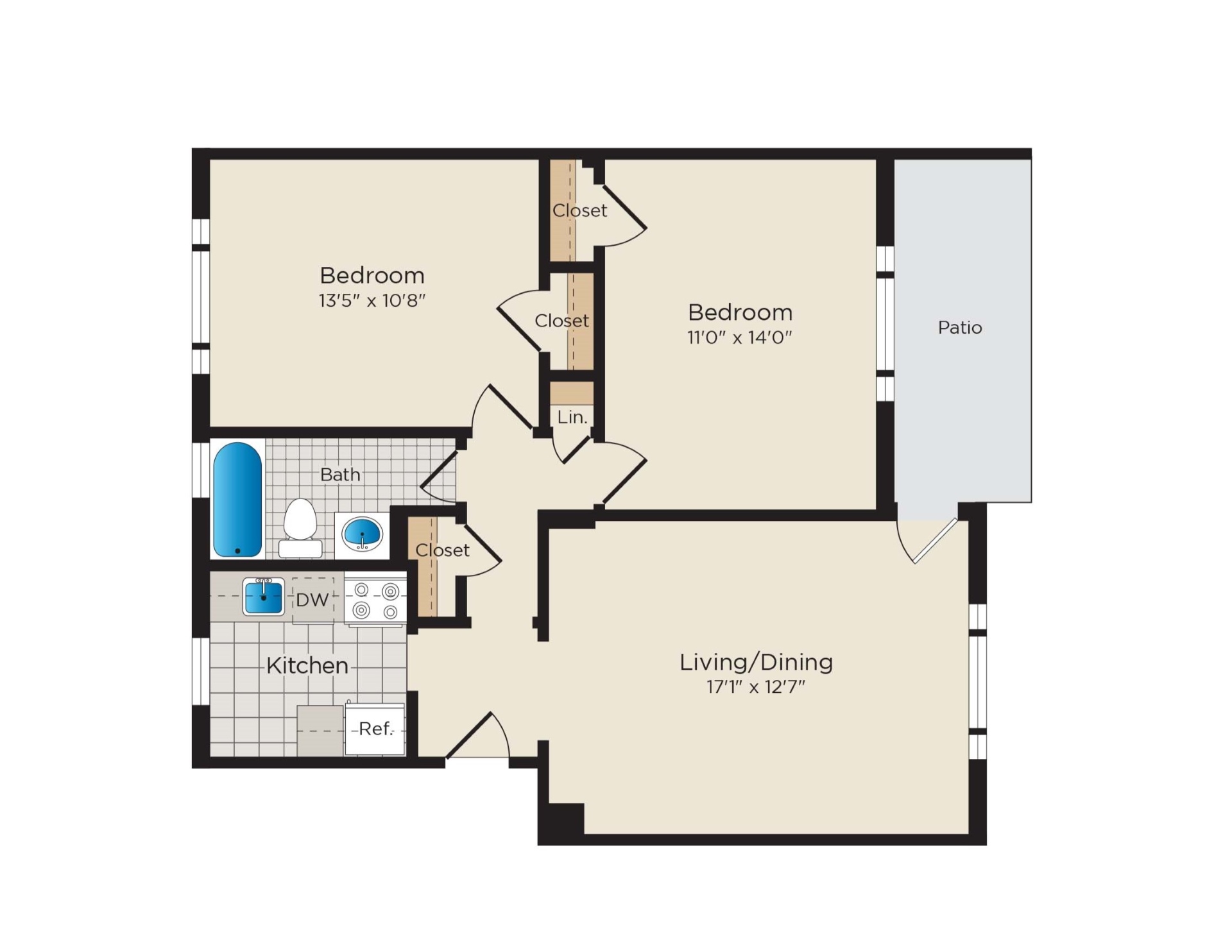 B01a North Workforce65 Affordable floor plan