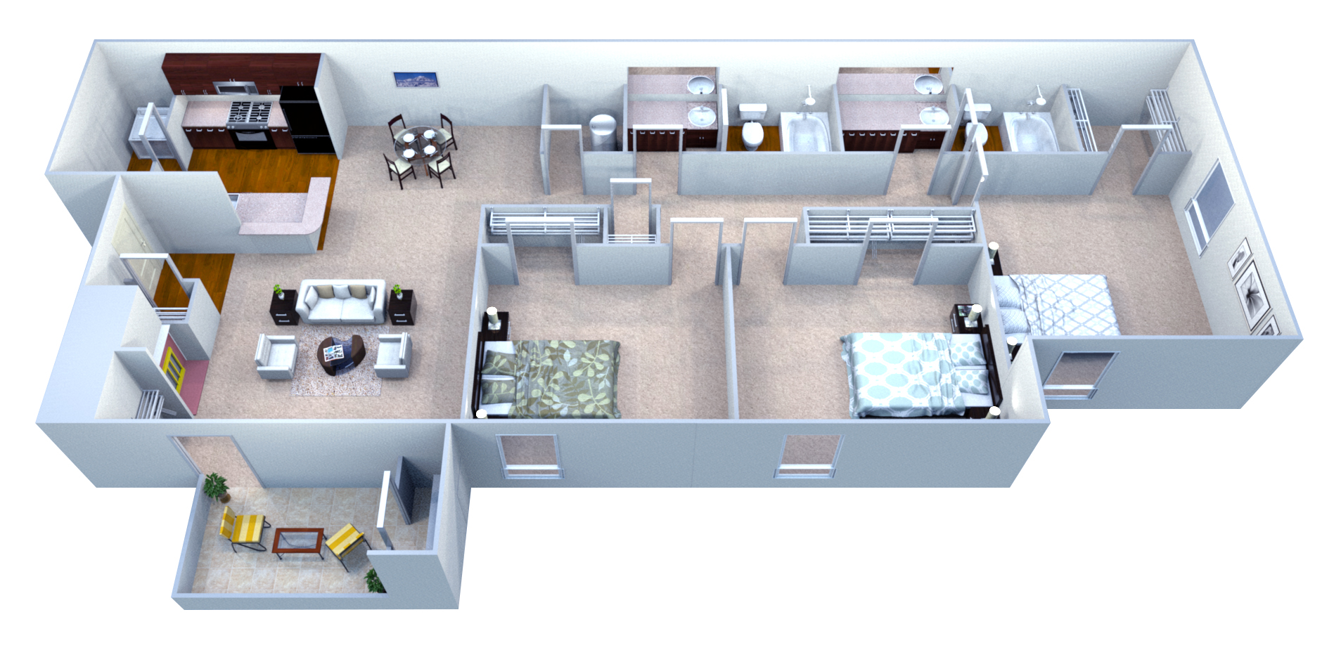 C floor plan