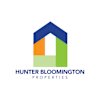 A logo for Hunter Lafayette Properties featuring a house shape with three different colored sections.