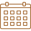 A calendar icon at The Residences at The Gilmore Apartments, Arizona