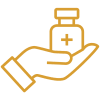 a hand holding a bottle of medication