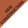 A brown sign with the words "New Construction" written on it.