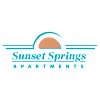 The image is a logo for Sunset Springs Apartments.