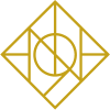 the symbol of the pentagram in gold on a black background at Nineteen North Apartments , Buffalo, NY
