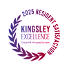 A graphic with text that reads "2025 RESIDENT SATISFACTION KINGSLEY EXCELLENCE Grace Hill | KingsleySurveys".