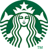 A green and white logo with a face in the center.