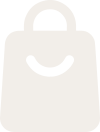 a bag with a smiley face icon isolated on a white
