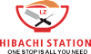 A logo with the letters LZ and the words Hibachi Station.