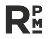 A black and white image with the letters R, P, M in a bold font.
