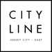 the logo for city line jersey city east typography