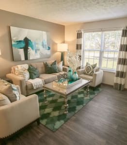Living Room Sofa at Sterling Park Apartments, Grove City, OH, 43123