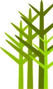 a vector illustration of a green bamboo tree