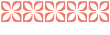 A pattern of red flowers on a black background.