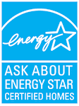 A blue sign with a white star and the word Energy written in cursive.