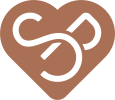 a symbol of a heart with an apple computer