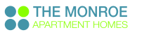 the montrose apartments logo with the words the monitor and apartments homes