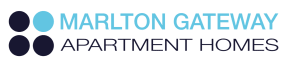 a graphic with the words marion gateway apartments home