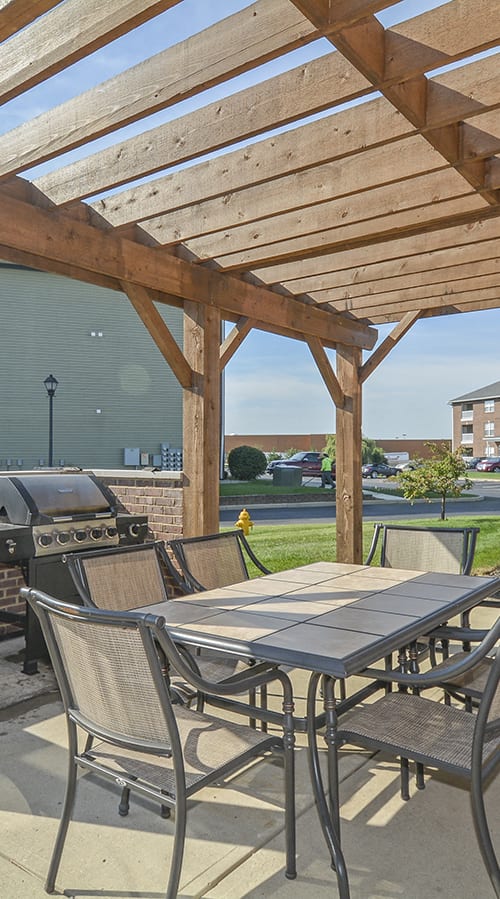 Outdoor Grilling Area with Pergola