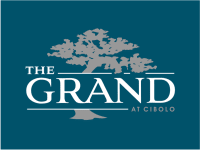 the logo for the grand at cibolo