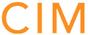 The image shows the letters C, I, and M in orange color.