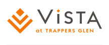 Logo for vista at trappers glen apartments