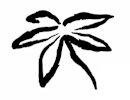 A black and white drawing of a flower.