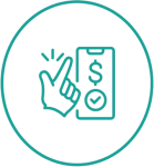a picture of a cell phone with a yes and a no sign