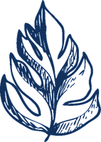 A blue and white leaf illustration. at The Narrows at Clare Apartments , Bremerton, 98310